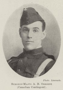 Kirurg-major A B Osborne, canadisk kontingent af English Photographer