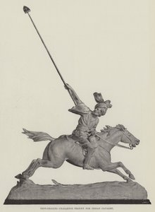 Tent-Pegging Challenge Trophy for indisk kavaleri af English Photographer