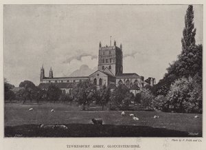 Tewkesbury Abbey, Gloucestershire af English Photographer