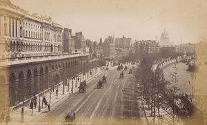 Thames Embankment fra Waterloo Bridge af English Photographer
