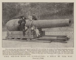 102-tons pistolen i Gibraltar, en pause forresten af English Photographer