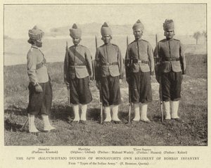 Den 24. (Baluchistan) hertuginde af Connaughts eget regiment af Bombay infanteri af English Photographer