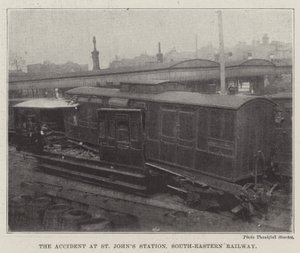 Ulykken ved St Johns Station, South-Eastern Railway af English Photographer