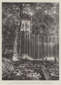 The Advance of Tasmania, Russells Falls, der viser den gennemsnitlige vandstrøm i sommersæsonen