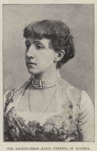Ærkehertuginde Maria Theresia af Østrig af English Photographer