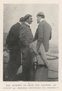 Forsøget på at svømme kanalen den 24. august, hvor Holbein diskuterede sine udsigter af English Photographer