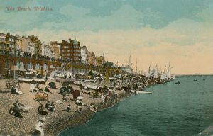 Stranden, Brighton. Postkort sendt i 1913. af English Photographer