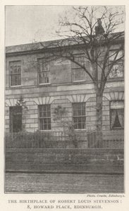Robert Louis Stevensons fødested, 8, Howard Place, Edinburgh af English Photographer