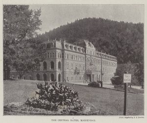 Centralbadene, Marienbad af English Photographer