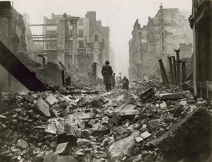 City of London efter et bombeangreb af English Photographer