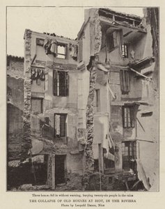 Sammenbruddet af gamle huse i Biot på Rivieraen af English Photographer