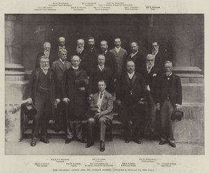 Kolonikontoret og dets Jubilæumsgæster af English Photographer