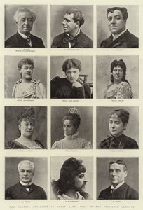 The Comedie Francaise på Drury Lane, nogle af de vigtigste kunstnere