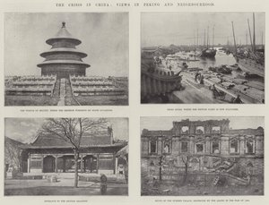 Krisen i Kina, udsigter i Peking og nabolaget af English Photographer