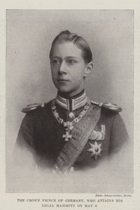 Kronprinsen af Tyskland, der opnår sit lovlige flertal den 6. maj af English Photographer