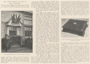 Kronprinsen af Siam ved Port Sunlight af English Photographer