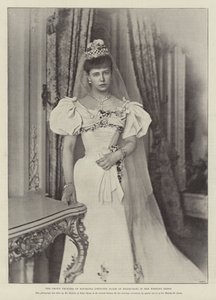 Kronprinsessen af Rumænien (Prinsesse Marie af Edinburgh) i sin brudekjole