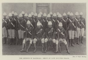 Forsvaret af Mafeking, gruppe af Cape Mounted Police af English Photographer