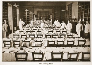 The Dining Hall, Donington Hall, illustration fra tyske fanger i Storbritannien (fotogravure) af English Photographer