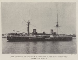 Kassering af forældede krigsskibe, Battle-Ship Inflexible, skal snart sælges af English Photographer