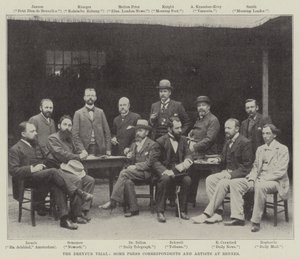 Dreyfus-processen, nogle pressekorrespondenter og kunstnere i Rennes af English Photographer
