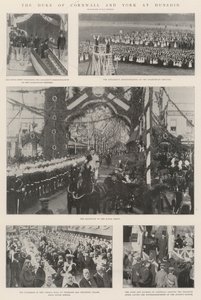 Hertugen af Cornwall og York i Dunedin af English Photographer