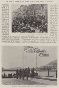 The Duke of Cornwall og Yorks Colonial Tour, Scener på Gibraltar af English Photographer