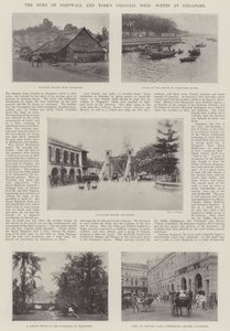 The Duke of Cornwall og Yorks Colonial Tour, Scener i Singapore af English Photographer