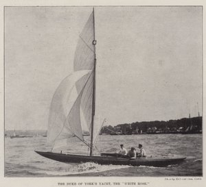Hertugen af Yorks yacht, den hvide rose af English Photographer