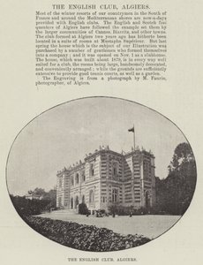 Den engelske klub, Algier af English Photographer