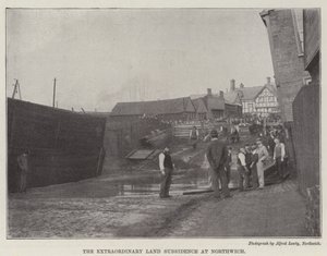 Den ekstraordinære jordsænkning ved Northwich af English Photographer