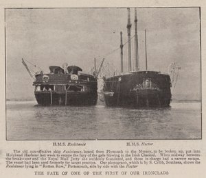 Skæbnen for en af de første af vores Ironclads af English Photographer