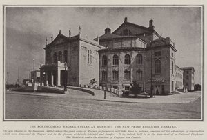 Den kommende Wagner-cykler i München, det nye Prinz Regenten-teater af English Photographer