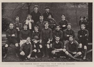Det franske rugby fodboldhold er nu i England af English Photographer