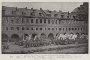 Begravelsen af den afdøde prins Alfred af Sachsen-Coburg og Gotha af English Photographer