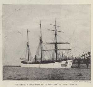 Det tyske sydpolarekspeditionsskib Gauss af English Photographer