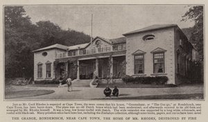 The Grange, Rondebosch, nær Cape Town, hr. Rhodes