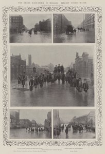 Den store regnstorm i Irland, Belfast under vand af English Photographer