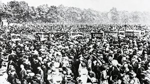 The Great Votes for Women-demonstration i Hyde Park, søndag den 12. juni 1908 af English Photographer