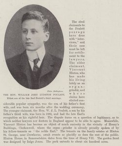 Den ærede William John Lydston Poulett, ældste søn af afdøde jarl Pouletts tredje ægteskab af English Photographer