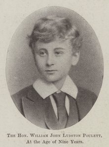 Den ærede William John Lydston Poulett, i en alder af ni år af English Photographer