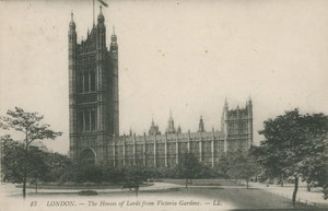Overhusene fra Victoria Gardens, London af English Photographer