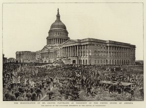 Indsættelsen af hr. Grover Cleveland som præsident for USA af English Photographer