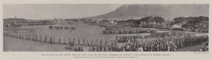 Invasionen af Cape Colony, New Town Guard of Cape Town samledes den 12. januar til inspektion af General Brabant af English Photographer