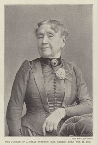 Jubilæet for en stor skuespillerinde, fru Keeley, født 22. november 1805 af English Photographer