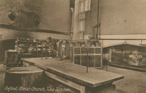 Køkkenet, Christ Church, Oxford. Postkort sendt i 1913. af English Photographer