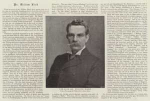 Den afdøde hr. William Black af English Photographer