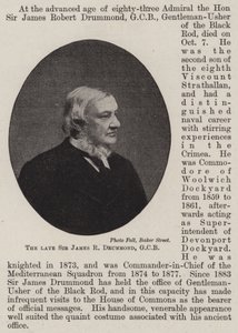 Den afdøde Sir James R Drummond, GCB af English Photographer