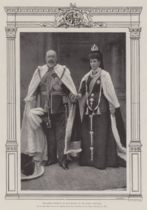 Det seneste portræt af kong Edward VII og dronning Alexandra
