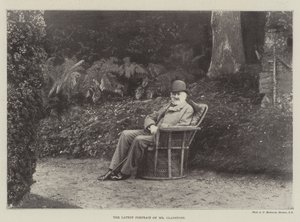Det seneste portræt af hr. Gladstone af English Photographer